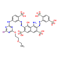 4-Amino-6-((5-((4-chloro-6-(2-ethoxyethoxy)-1,3,5-triazin-2-yl)amino)-2-sulphophenyl)azo)-3-((2,5-disulphophenyl)azo)-5-hydroxynaphthalene-2,7-disulphonic acid